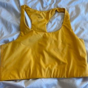 Girlfriend collective gold/yellow bra in size XL. super soft!